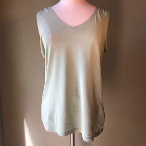 Patagonia Organic Cotton Green Sleeveless Top - Size Medium
